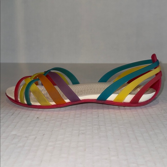 Crocs Multi Color Strappy Flats - Picture 5 of 13